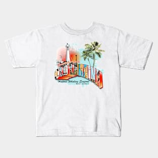 lahaina hawaii retro Kids T-Shirt